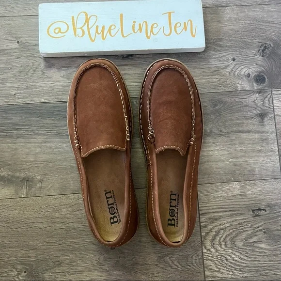 Men\'s Born Tan Leather Slip-On Shoes• NWOT Nigel Slip On | Born Shoes main image 2
